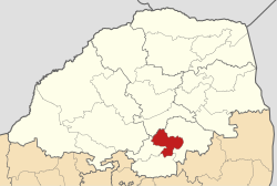 Map of Limpopo with Makhuduthamaga highlighted (2016)